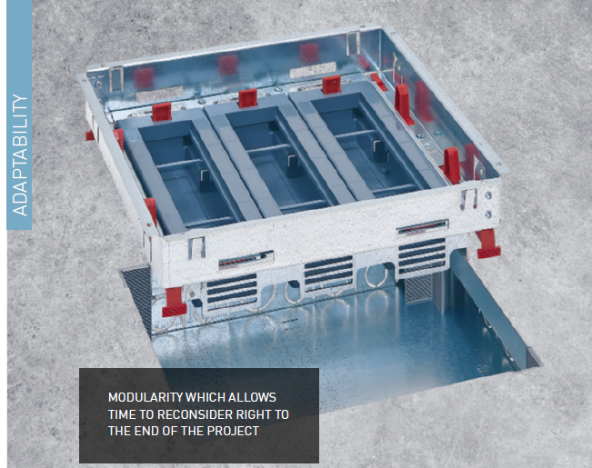 باکس کف لگراند، راهکار جامع برای زیرساخت‌های الکتریکی و دیجیتالی